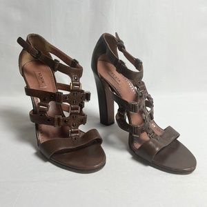 Alaia Gladiator style leather heels
